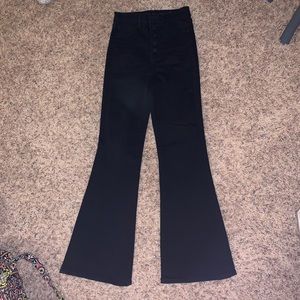 Black flare jeans